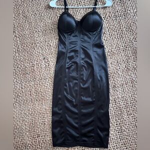 Black Ruched Sweetheart Bodycon Cocktail Dress